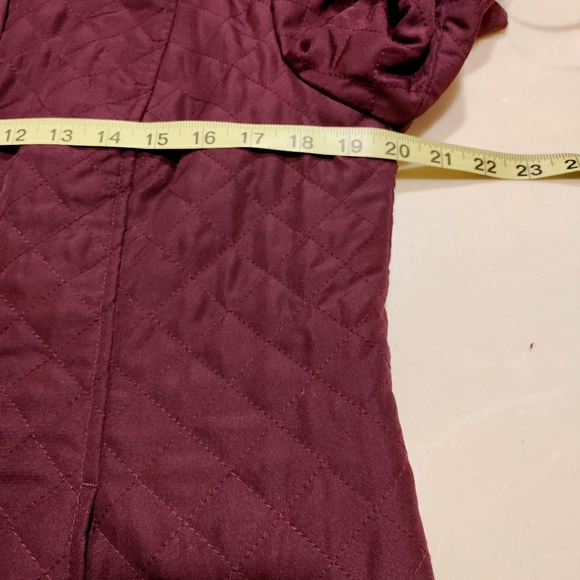 Reversible Quilted Eggplant/Black Animal Print Jacket Size Large - Picture 4 of 6